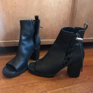 Miista London Black Leather Heels, size 37